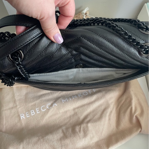 Rebecca Minkoff Edie Shoulder Bag, Black - Picture 11 of 16